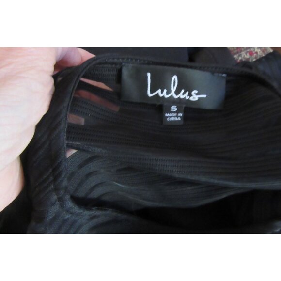 NWT Lulus Perfect Black Mesh Bodycon‎ Dress  Size Small - Picture 8 of 8